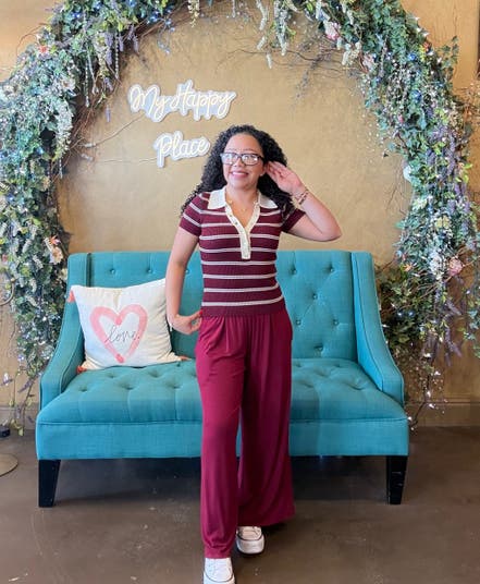 Product: Relaxed & Cozy Pants - Burgundy