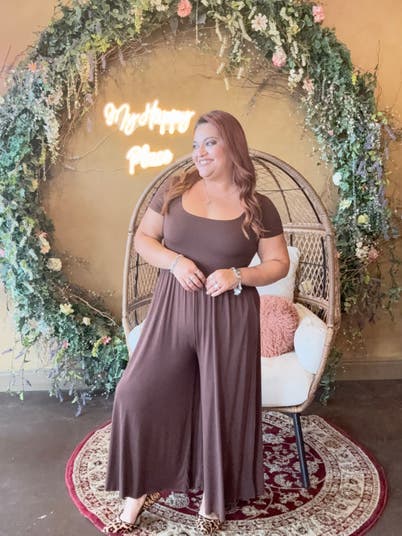 The Softwear Jumpsuit -Dark Brown